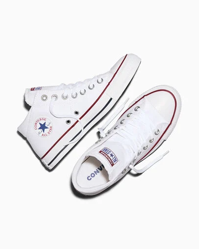 Chuck Taylor All Star Madison Canvas White/White/White, Angled View