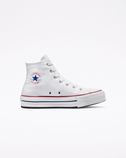 Chuck Taylor All Star EVA Lift Platform Canvas White/Garnet/Navy, Outer Side View