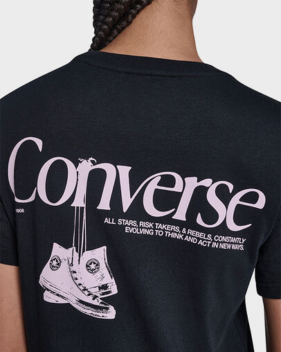 Hanging Shoes T-Shirt Converse Black