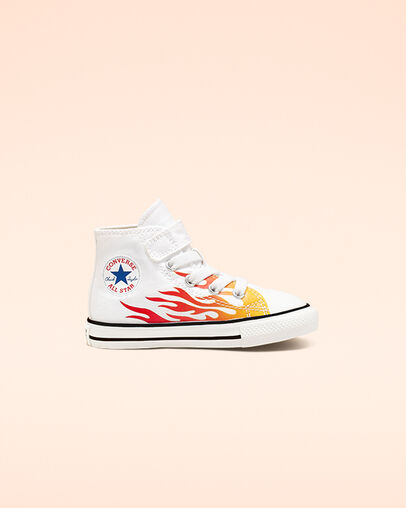 Archive Flames Hook and Loop Chuck Taylor All Star White/Enamel Red/Fresh Yellow