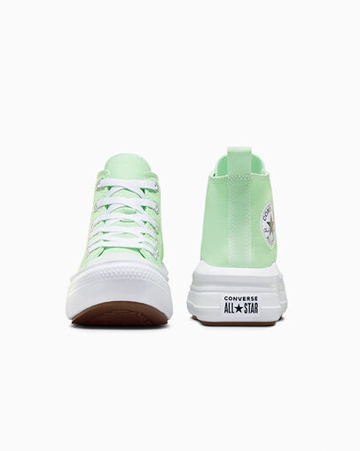 Chuck Taylor All Star Move Platform Sticky Aloe/White/Black, Heel View