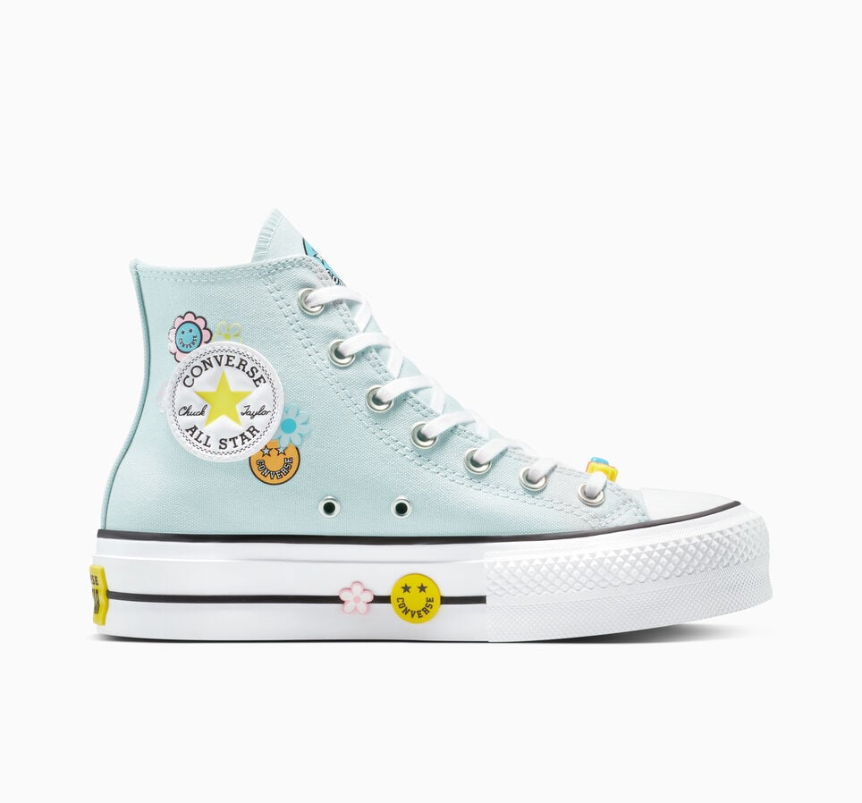 High Top Be You Collection Converse Sneakers Be You Collection Converse Womens Converse Chuck Taylor All Star  Lift Smiley High-Top Sneaker
