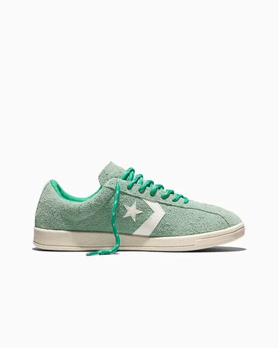 All Star Classic Trainer Suede Thyme Again Green/Lizard Breath Green/Egret, Outer Side View