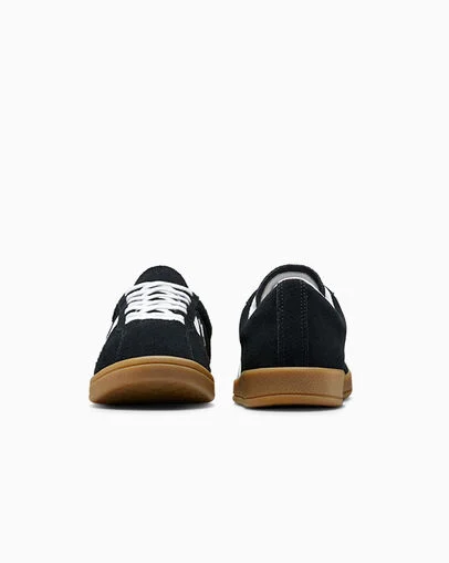 All Star Classic Trainer Suede Black/White/Gum, Heel View