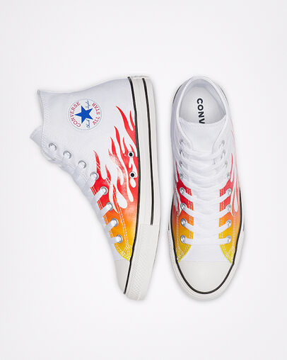 Archive Print Chuck Taylor All Star White/Enamel Red/Fresh Yellow
