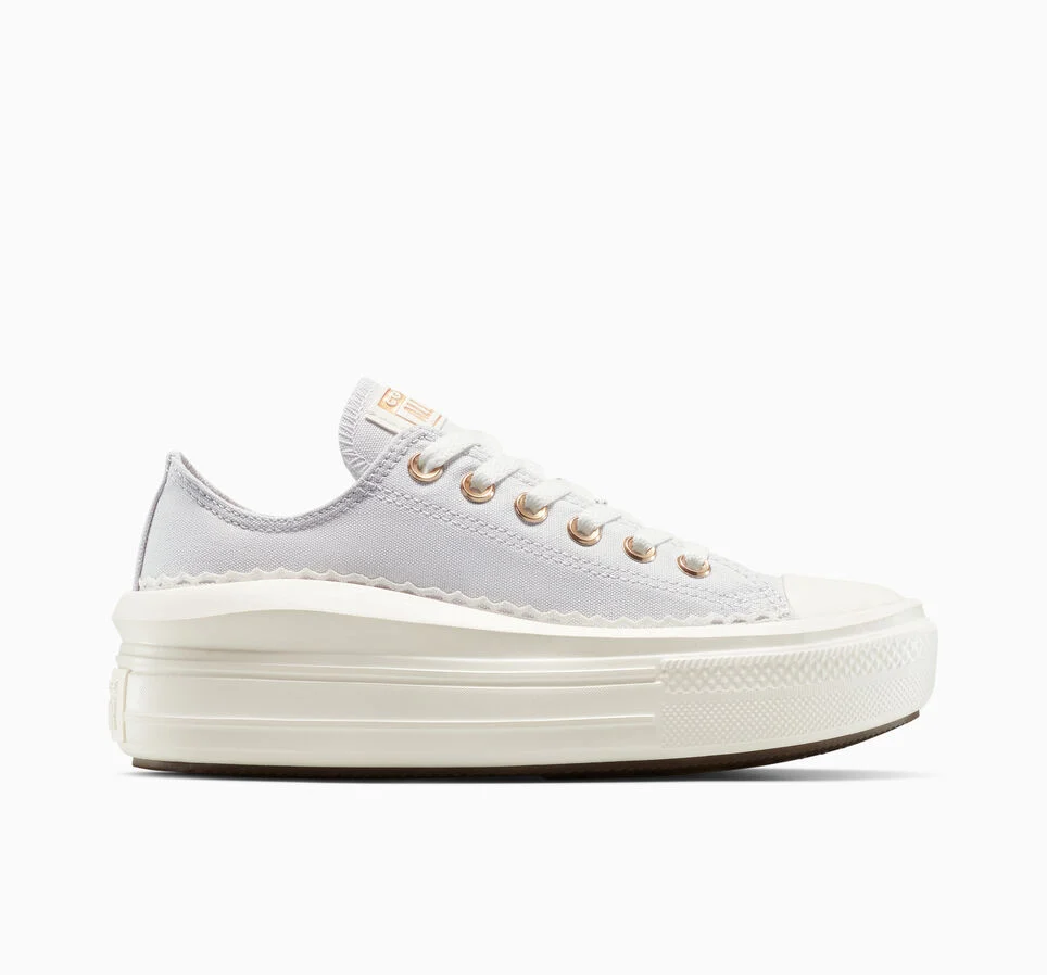 Chuck Taylor All Star Move Platform Lace Trim Barely Grey/Egret/Gold