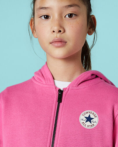 Fleece Chuck Patch Full-Zip Mod Pink