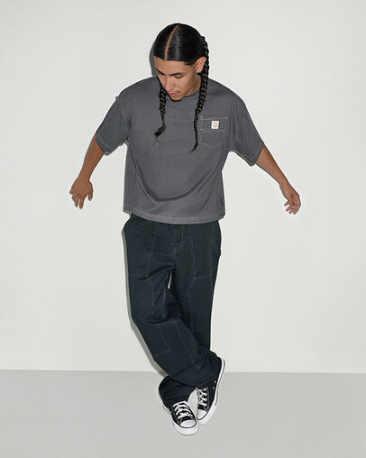 Star Patch Pocket Relaxed Short-Sleeve T-Shirt Dark Matter, Detail View