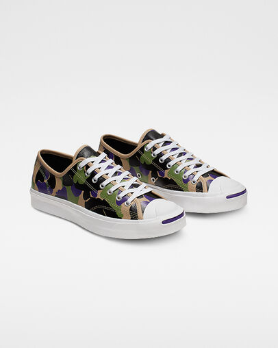 Leather Archive Prints Jack Purcell Black/Candied Ginger/Court Pur