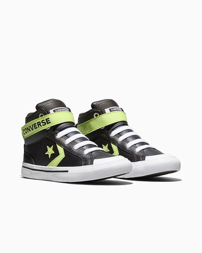 Pro Blaze Strap Leather Black/Neon Mantis Green/White