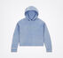 Velour Lurex Hoodie Blue Heron