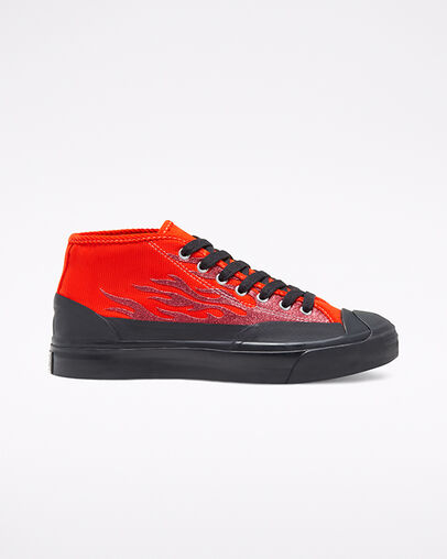 Converse x A$AP NAST Jack Purcell Chukka Archive Flame Cherry Tomato/Black/Black