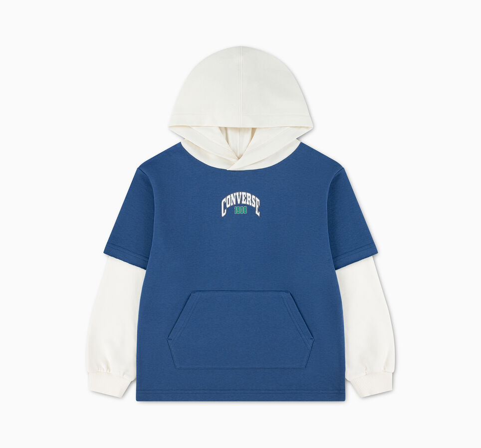 Colorblock Chuck Taylor Patch Hoodie Armor Blue