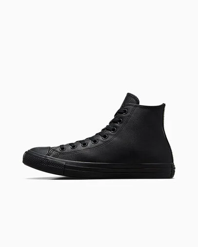 Chuck Taylor All Star Leather Black Mono, Inner Side View