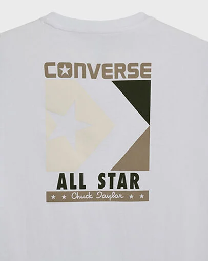 Timeless Boxed Chevron T-Shirt White 10A, Detail View