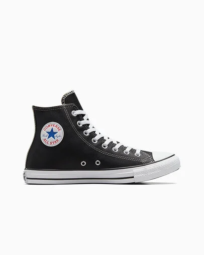 Chuck Taylor All Star Leather Black, Outer Side View