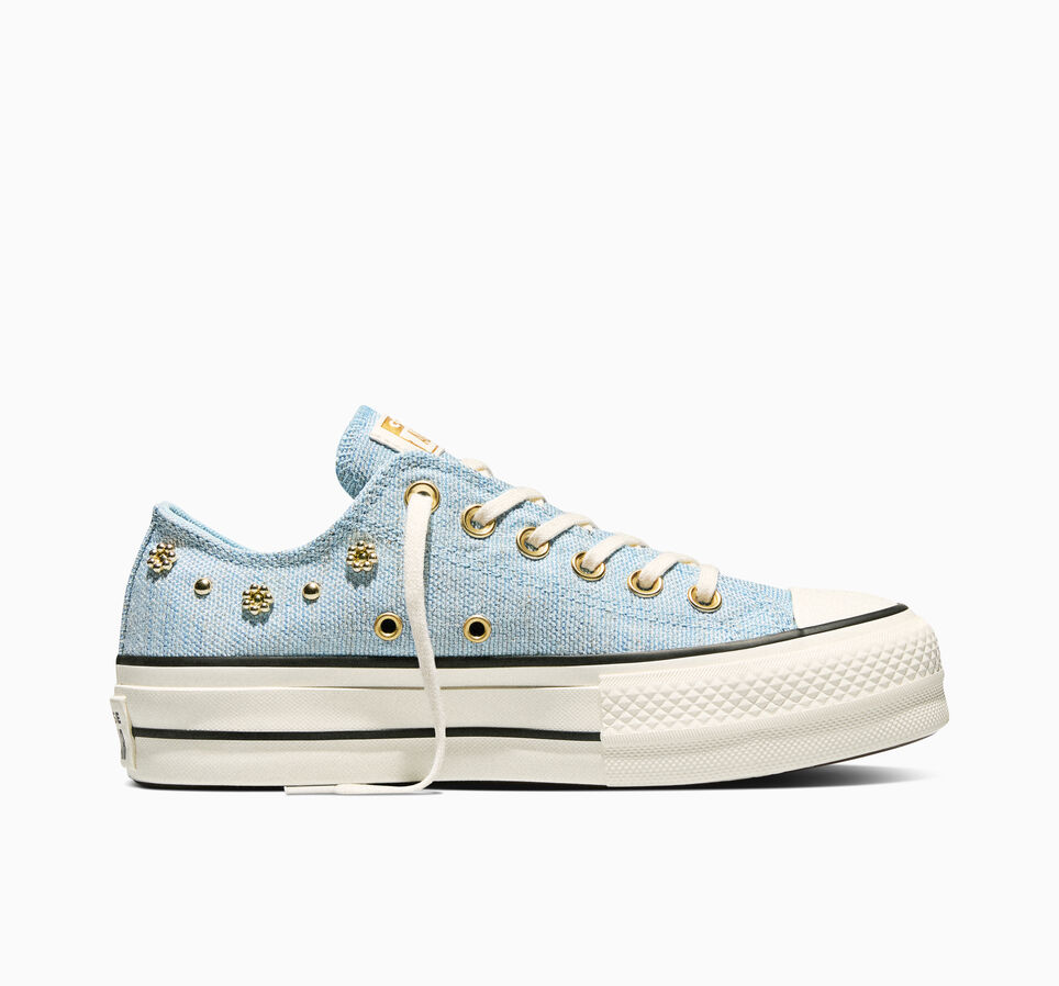 Chuck Taylor All Star Lift Platform Heathered Glam Clear Skies/Egret/Gold