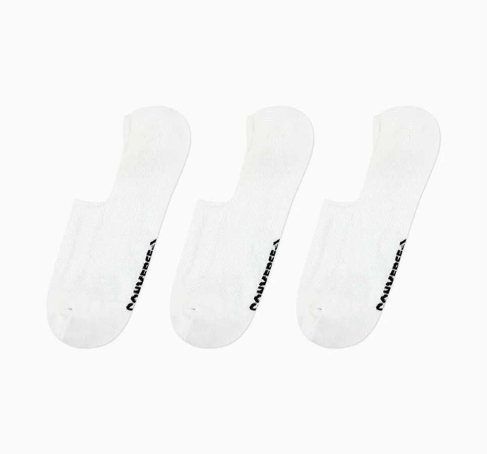 3-Pack Foundational Liner Socks White
