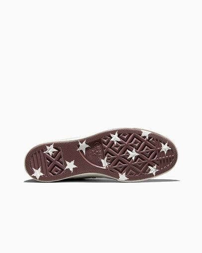 Chuck 70 Canvas & Suede Papyrus Brown/Egret/Twilight Blush Brown, Outsole View