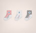 3-Pack Infant Chucks Socks Coastal Pink