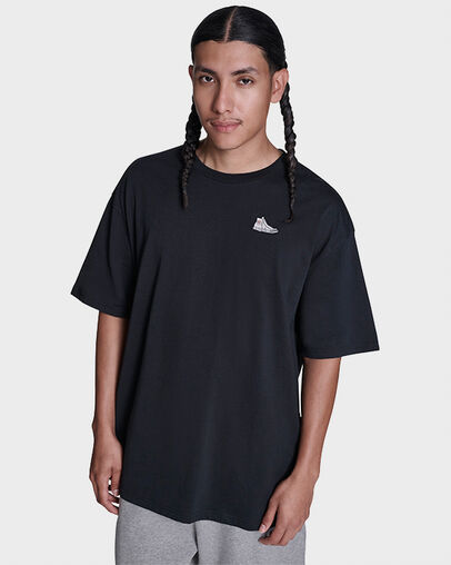 Relaxed Fit Chuck T-Shirt Converse Black, Front View
