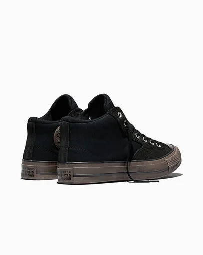 Chuck Taylor All Star Malden Street Canvas & Suede Black/Brown/Total Eclipse Black, Heel View