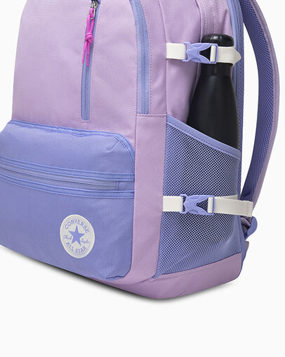 Straight Edge Backpack Lavender Latte Purple, Detail View