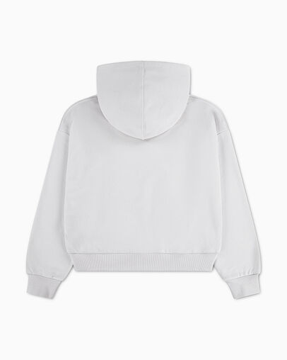 Leopard Chuck Taylor Patch Relaxed Hoodie Vintage White, Back View