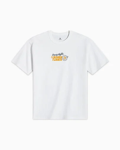 Missed Flights T-Shirt White, Front View