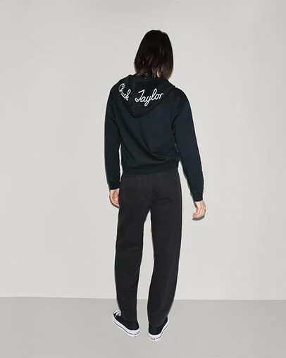 Signature Zip-Up Hoodie Converse Black
