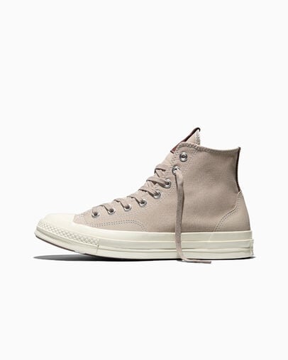 Chuck 70 Canvas & Suede Papyrus Brown/Egret/Twilight Blush Brown, Inner Side View