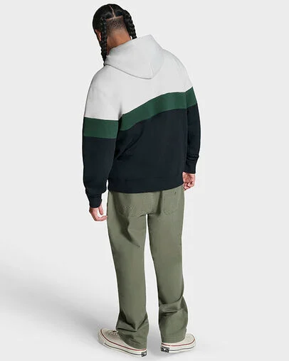 Color Block Pullover Hoodie Grey Multi, Detail View