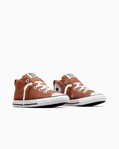 Chuck Taylor All Star Street Seasonal Color Tawny Owl/White/Black, Top and Side View