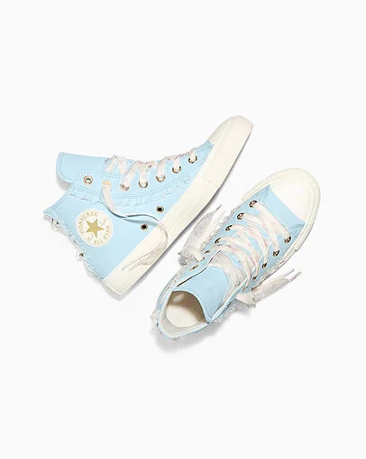 Chuck Taylor All Star Dainty Florals Clear Skies/Egret/Rose, Angled View