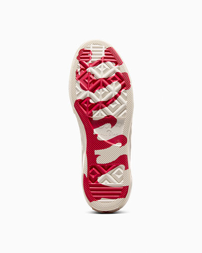 Chuck 70 Lunar New Year Patchwork Red/Fever Dream/Egret, Outsole View