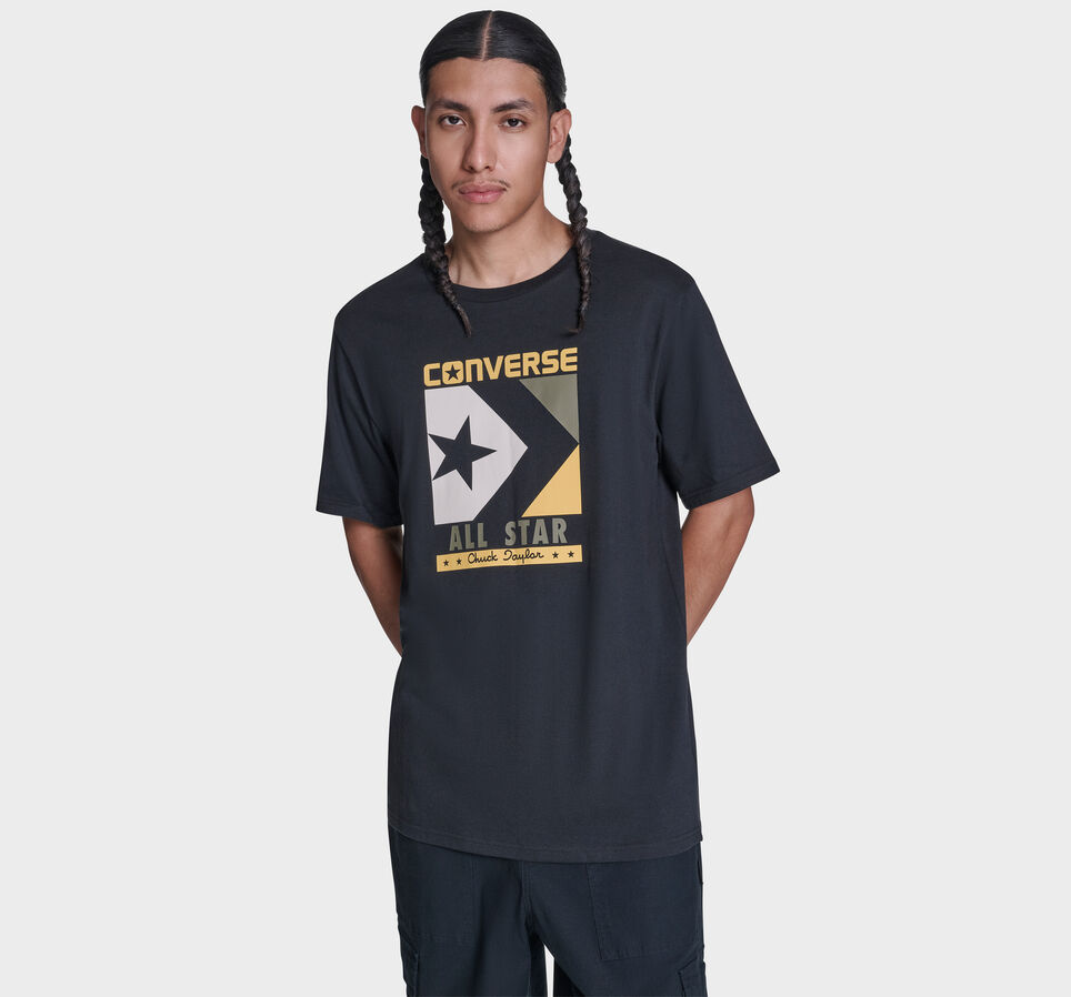 Timeless Boxed Chevron T-Shirt Converse Black