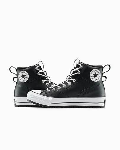 Chuck Taylor All Star Water-Repellent Hiker Boot Black/Black/White, Detail Angle View