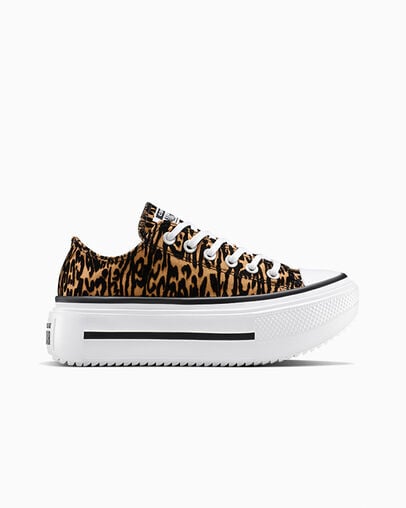 Chuck Taylor All Star Lift Double Stack Platform Leopard Incensed/Black/White, Outer Side View