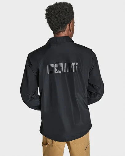 CONS Andover Skate Button Up Jacket Converse Black