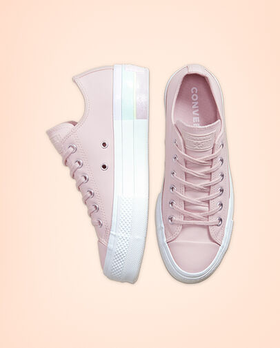 Intergalactic Fade Chuck Taylor All Star Platform Barely Rose/Polar Blue