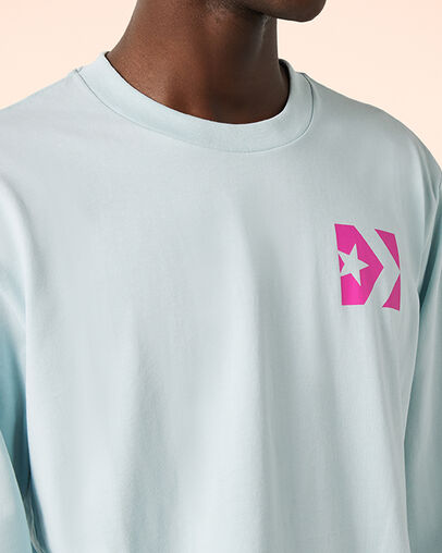 Wordmark Long Sleeve Polar Blue