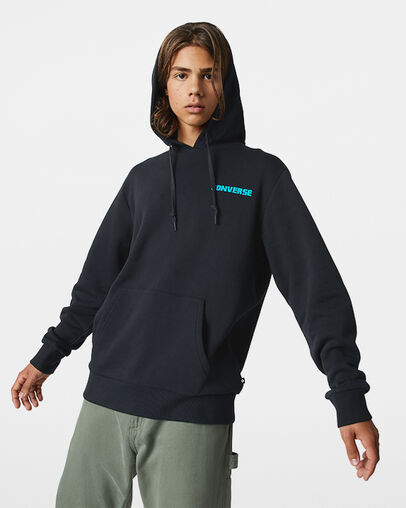 Mountain Moon Pullover Hoodie Converse Black