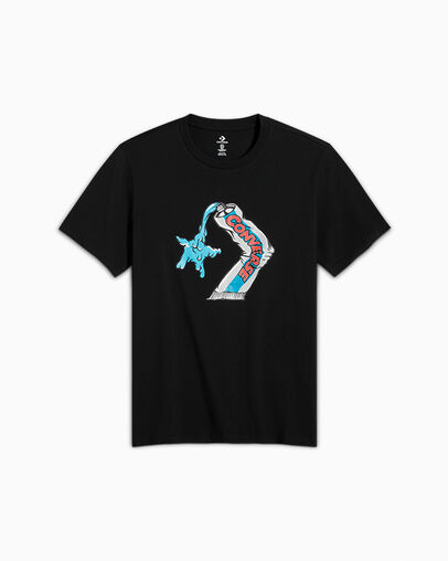 Toothpaste T-Shirt Converse Black, Front View