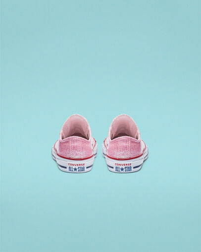 Chuck Taylor All Star Sparkle Low Top Pink Foam/Enamel Red/White