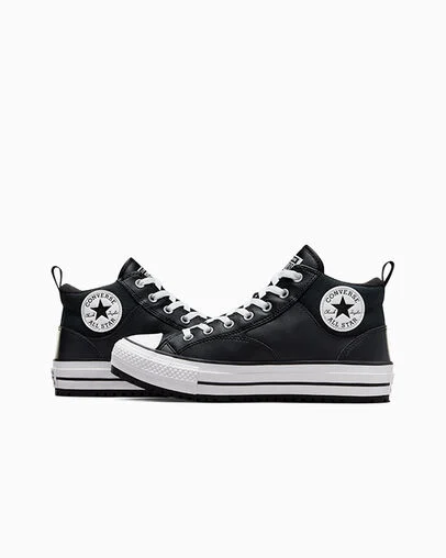 Chuck Taylor All Star Malden Street Boot Black/White/Black, Detail Angle View