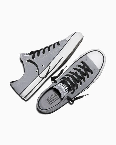 CONS Chuck Taylor All Star Pro Suede Thunder Whale Grey/Black/White, Angled View