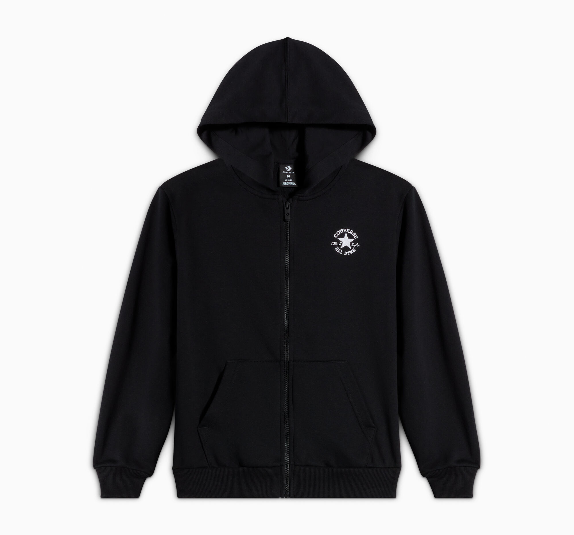 Chuck Taylor Patch Full-Zip Hoodie Big Kids Hoodie. Converse.com