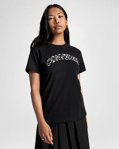 Relaxed Floral T-Shirt Total Eclipse, Front View