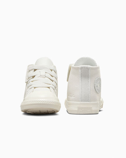 Chuck 70 Easy On Leather Vintage White/Moonbathe Grey/Egret, Heel View