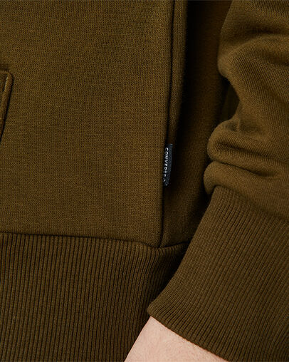 Star Chevron Embossed Full-Zip Surplus Olive